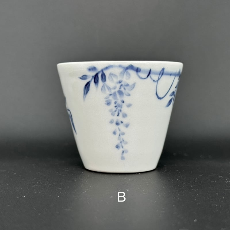 時代物、染付、茶道具、馬上杯特大 時代物、染付、茶道具、馬上杯特大