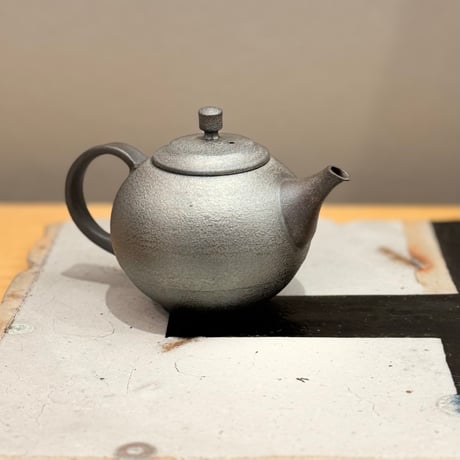 千葉光広 Mitsuhiro Chiba 鉄化粧 焼締 後手急須　ST1062