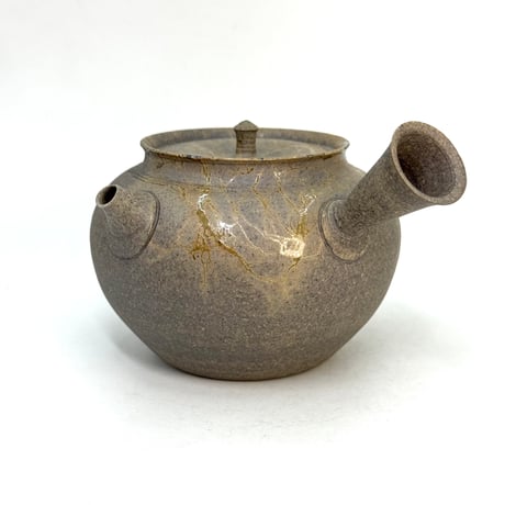 小俣冠丞 Kanjo Omata  焼締 藻掛 茶注 (丸型) ST1090