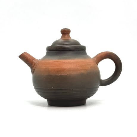 村越風月 Fugetsu Murakoshi 梨皮窯変 茶銚 木箱入　ST1135