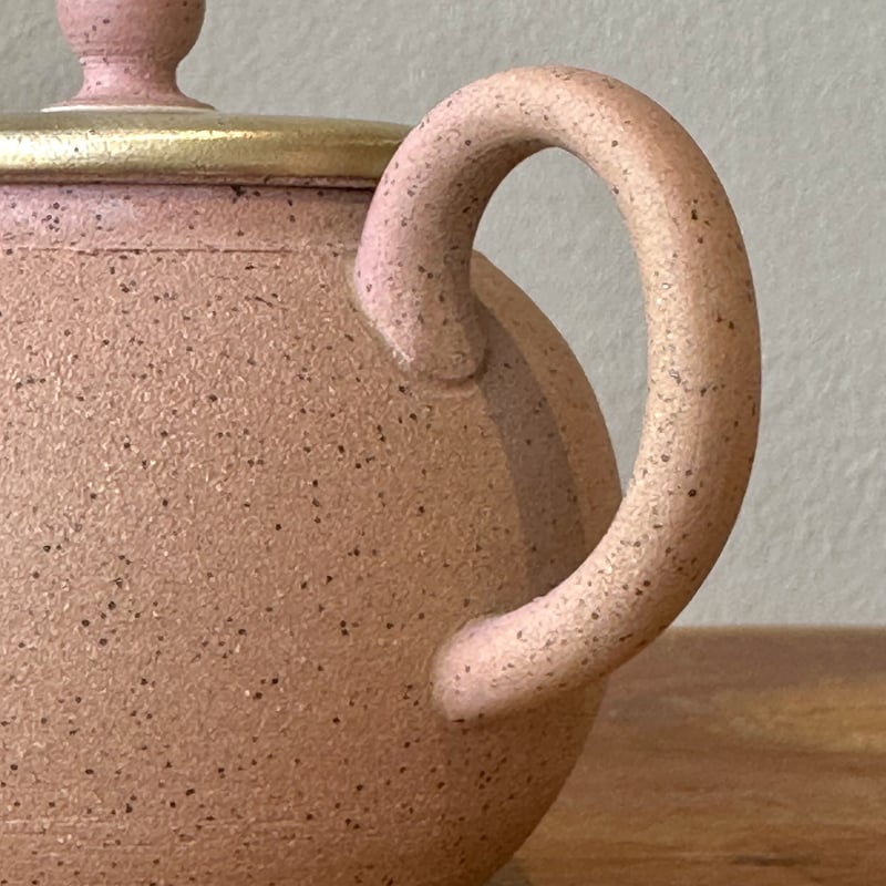 甚秋 伊藤成二 Jinshu Seiji Ito 桜色 銀蓋 後手急須 ST0660