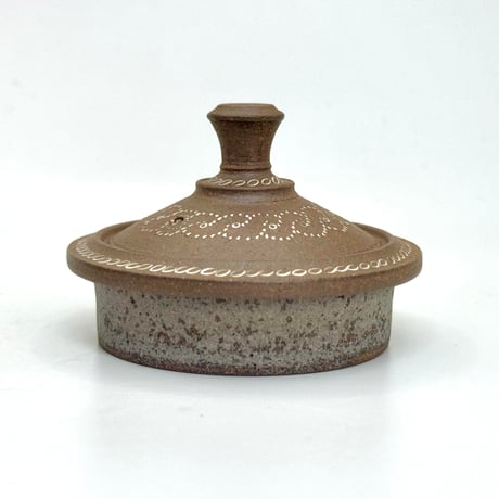 小北條 Kohokujo 焼き締め 象嵌 後手急須 　ST0759