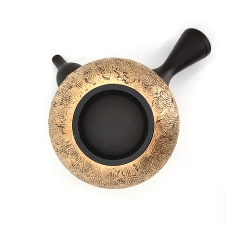鯉江廣 Hiroshi Koie  金・プラチナ彩 茶注(高台丸) 木箱入　ST1192