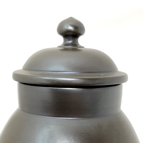伊藤雅風 Gafu Ito 黒泥 茶心壷 　ST0339