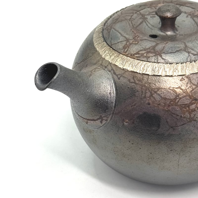 藤田德太 Tokuta Fujita 藻掛 飛鉋 銀彩 急須 ST1030 | TOKONAM