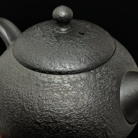 千葉光広 Mitsuhiro Chiba 鉄化粧 駒型 印籠蓋 後手急須　ST0511