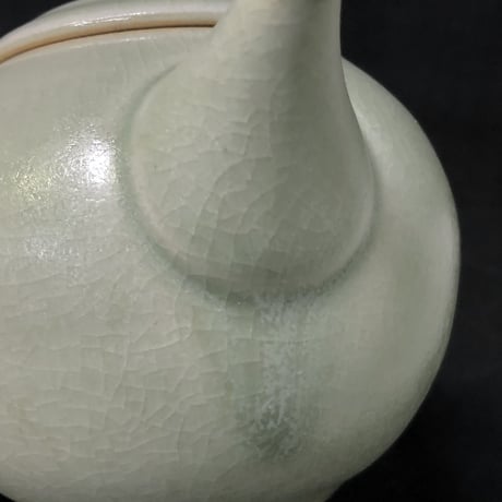 千葉光広 Mitsuhiro Chiba 灰釉 印籠蓋 後手急須　ST0187