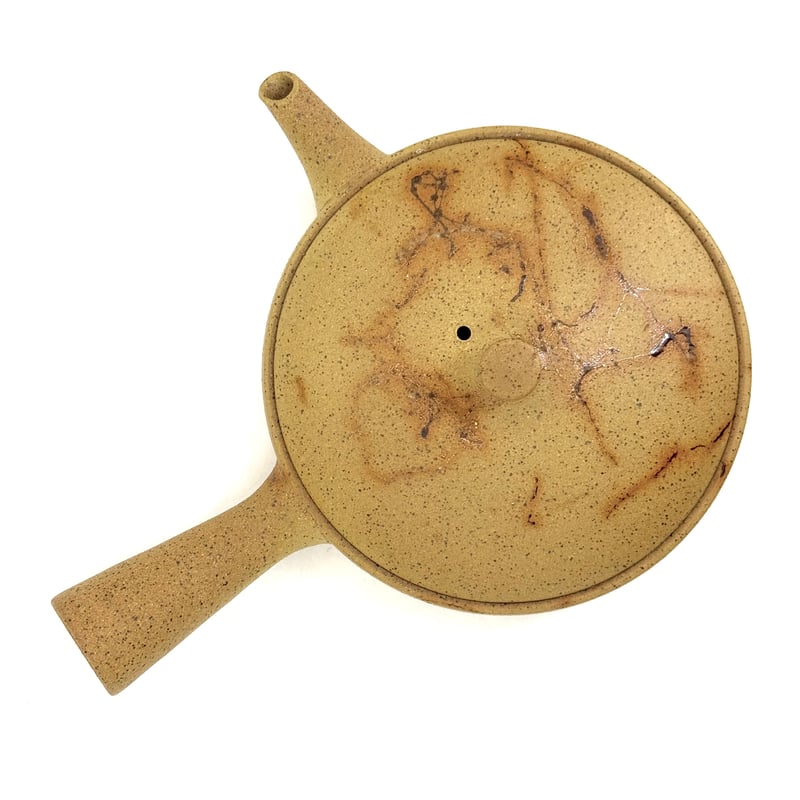 甚秋 伊藤成二 Jinshu Seiji Ito 極平急須黄藻掛け ST0994 |