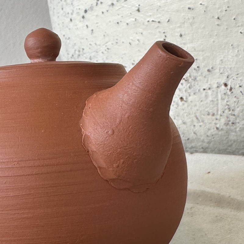 山田陶山 Tozan Yamada 本朱泥 後手急須 ST0625 | TOKONAME I