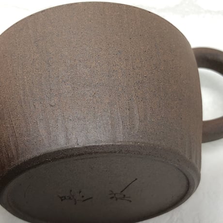 甚秋  伊藤成二  Jinshu  Seiji Ito  焼き締め 赤水玉印籠蓋 後手急須 　ST0370