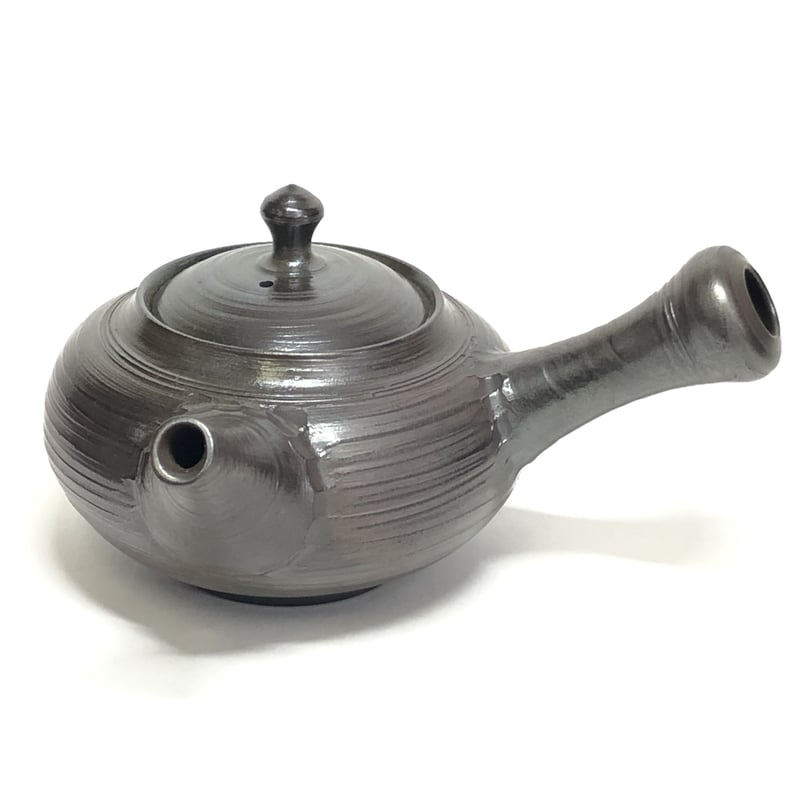 吉川雪堂 Setsudo Yoshikawa 窯変 筋挽き 急須 ST0111 | TOKON