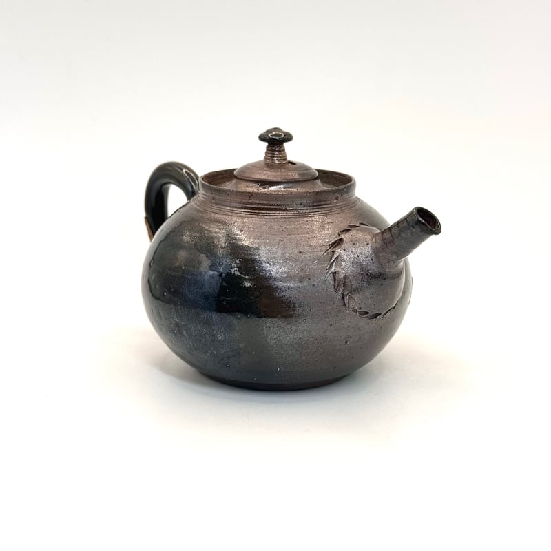 山田想 So Yamada 常滑 後手急須 木箱入 ST0860 | TOKONAME