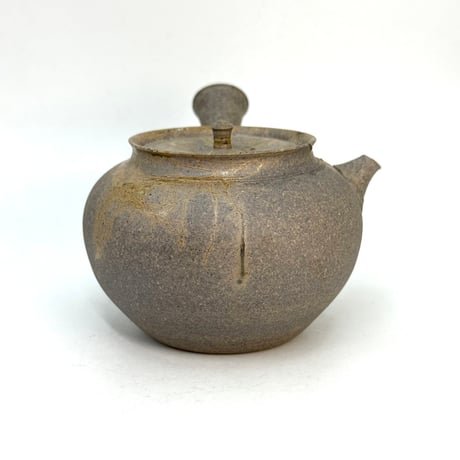 小俣冠丞 Kanjo Omata  焼締 藻掛 茶注 (丸型) ST1090