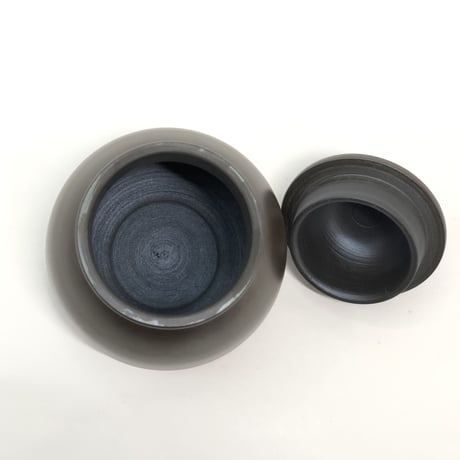 伊藤雅風 Gafu Ito 黒泥 茶心壷 　ST0339
