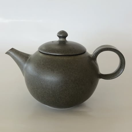 千葉光広 Mitsuhiro Chiba 黒 印籠蓋 後手急須　ST0027