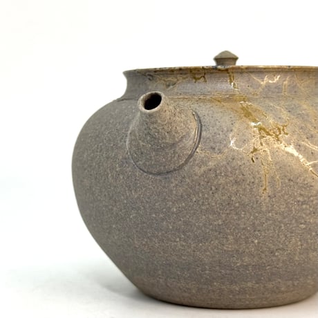 小俣冠丞 Kanjo Omata  焼締 藻掛 茶注 (丸型) ST1090