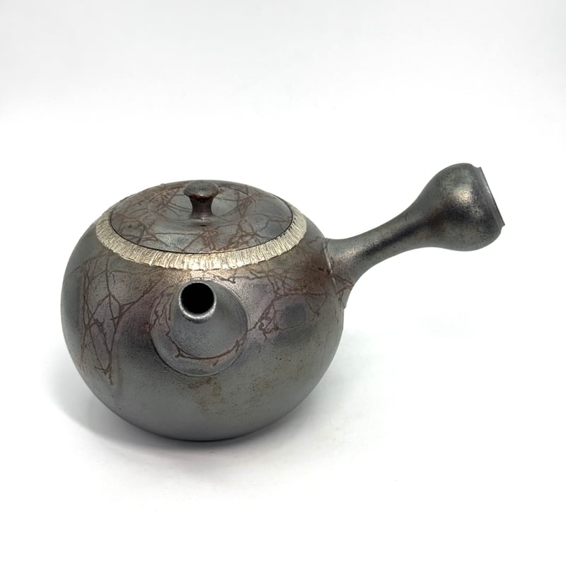 藤田德太 Tokuta Fujita 藻掛 飛鉋 銀彩 急須 ST1030 | TOKONAM