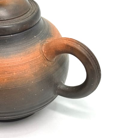 村越風月 Fugetsu Murakoshi 梨皮窯変 茶銚 木箱入　ST1135