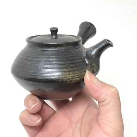 北條 Hokujo 黒窯変 茶注　ST0584