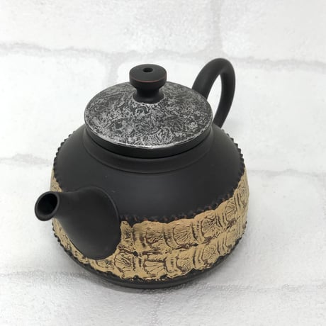 鯉江廣 Hiroshi Koie  金彩 茶銚 木箱入　ST0439