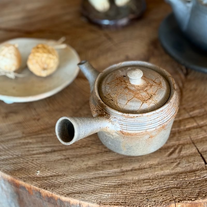 谷川仁 Hitoshi Tanikawa 炭化藻掛け 茶注 ST1005 | TOKONAME