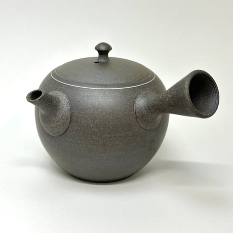 水野博司 Hiroshi Mizuno 焼き締め 象嵌 丸型 急須　ST0668