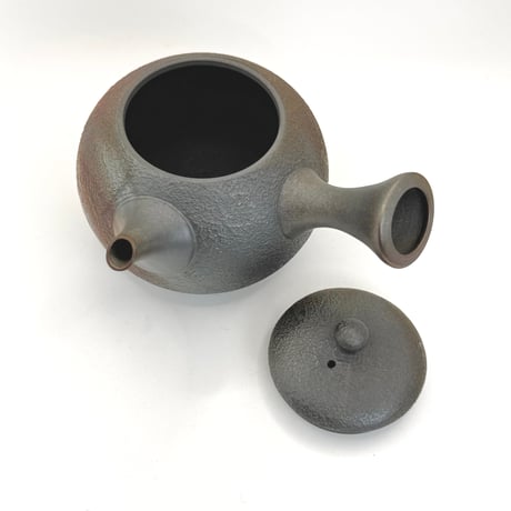 千葉光広 Mitsuhiro Chiba 窯変鉄化粧丸型急須　ST0765
