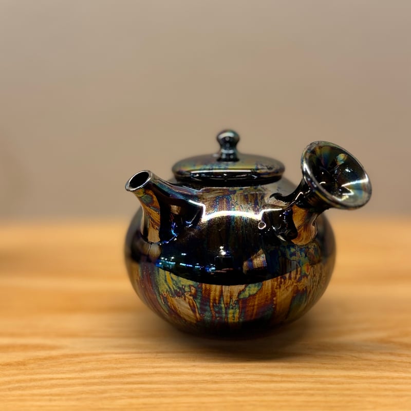 都築豊 Yutaka Tsuzuki 艶急須 横手 黒 ST0933 | TOKONAME I