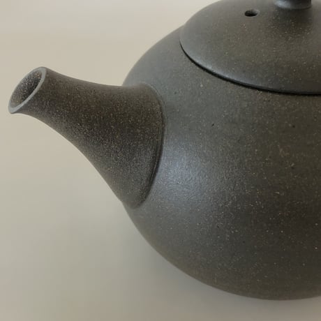 千葉光広 Mitsuhiro Chiba 黒 印籠蓋 後手急須　ST0026