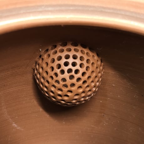 伊藤雅風 Gafu Ito 朱泥 糸目 急須 　ST0335