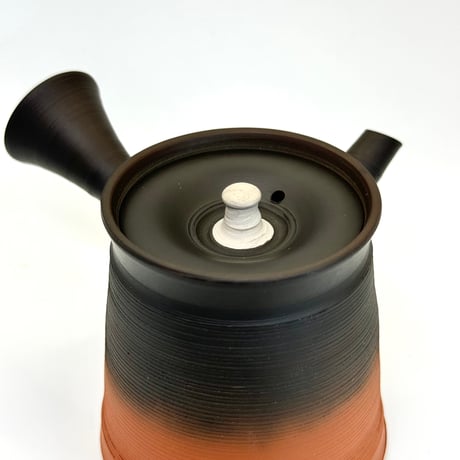 村越風月 Fugetsu Murakoshi 糸目窯変茶注 木箱入　ST0731