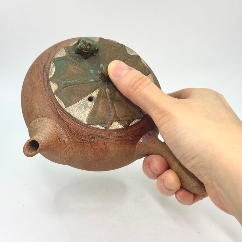 土平栄一 Eiichi Tsuchihira 藻掛け 急須 (無事カエル) ST1029 |