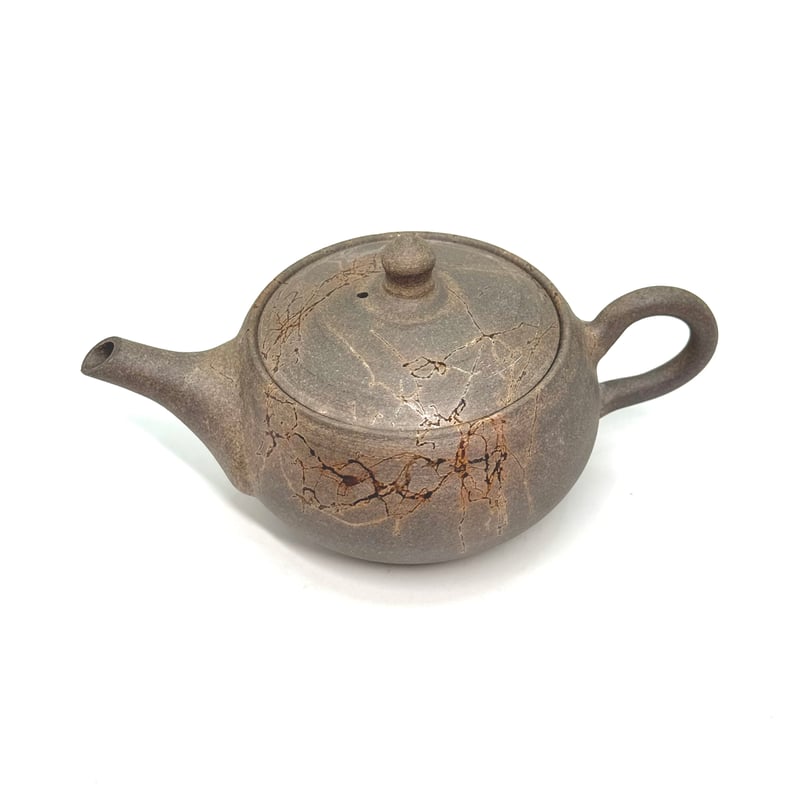 谷川仁 Hitoshi Tanikawa 炭化藻掛 後手急須 ST1031 | TOKONAM