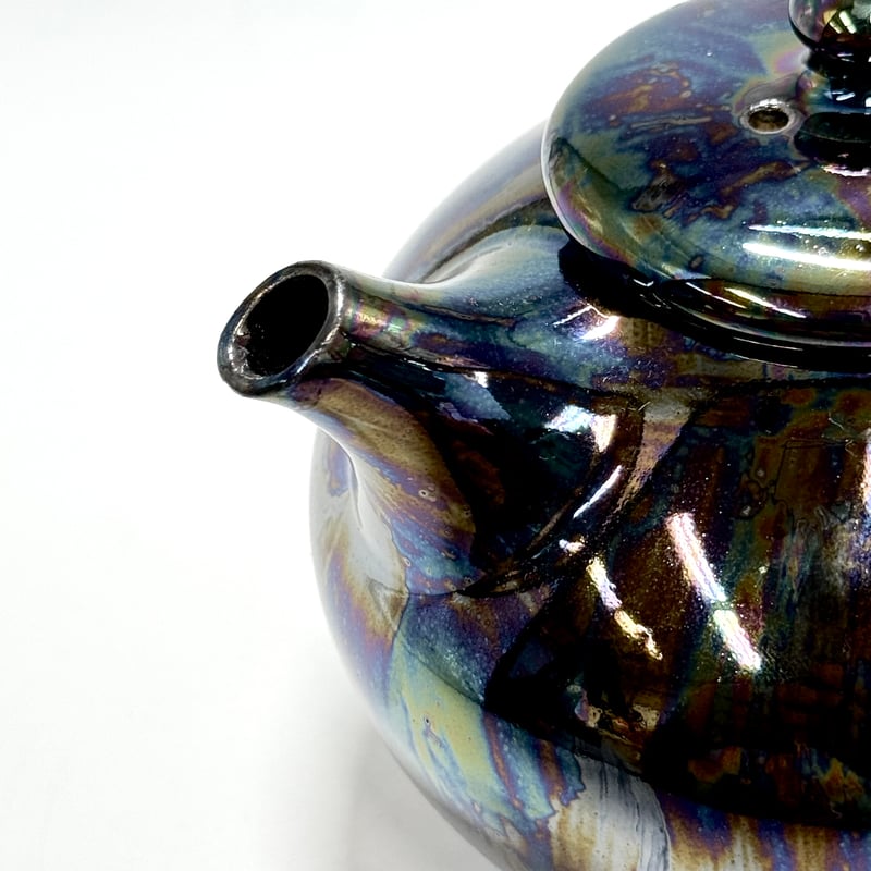 都築豊 Yutaka Tsuzuki 艶急須 横手 黒 ST0933 | TOKONAME I