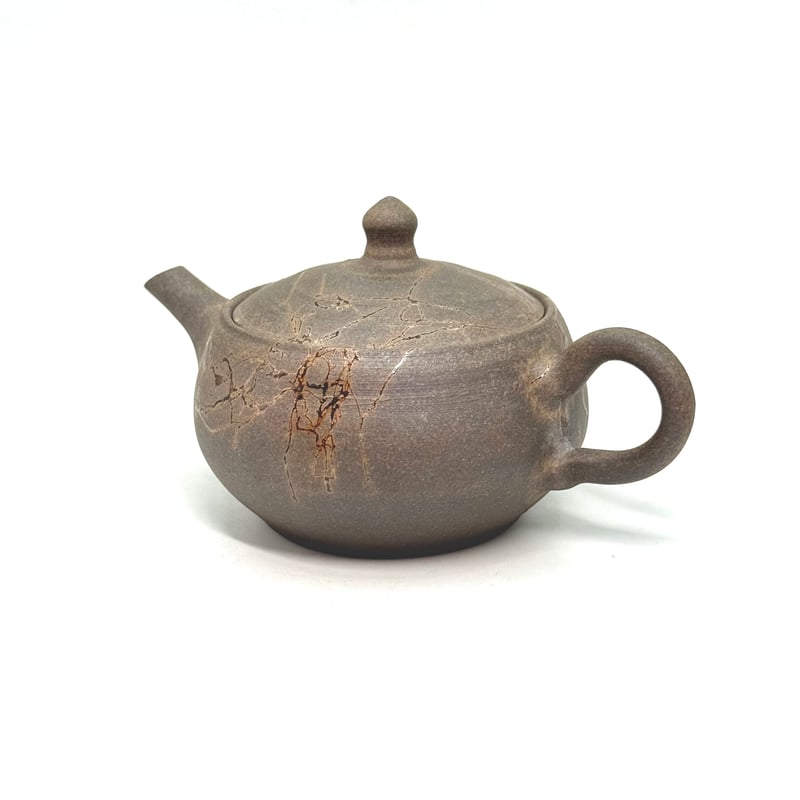 谷川仁 Hitoshi Tanikawa 炭化藻掛 後手急須 ST1031 | TOKONAM