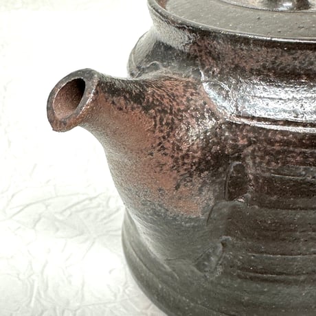 北條 Hokujo 黒窯変 茶注 木箱入　ST0686