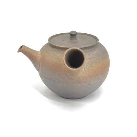 水野陽景 Yokei Mizuno  窯変 焼締 カメ型茶注 　ST1050