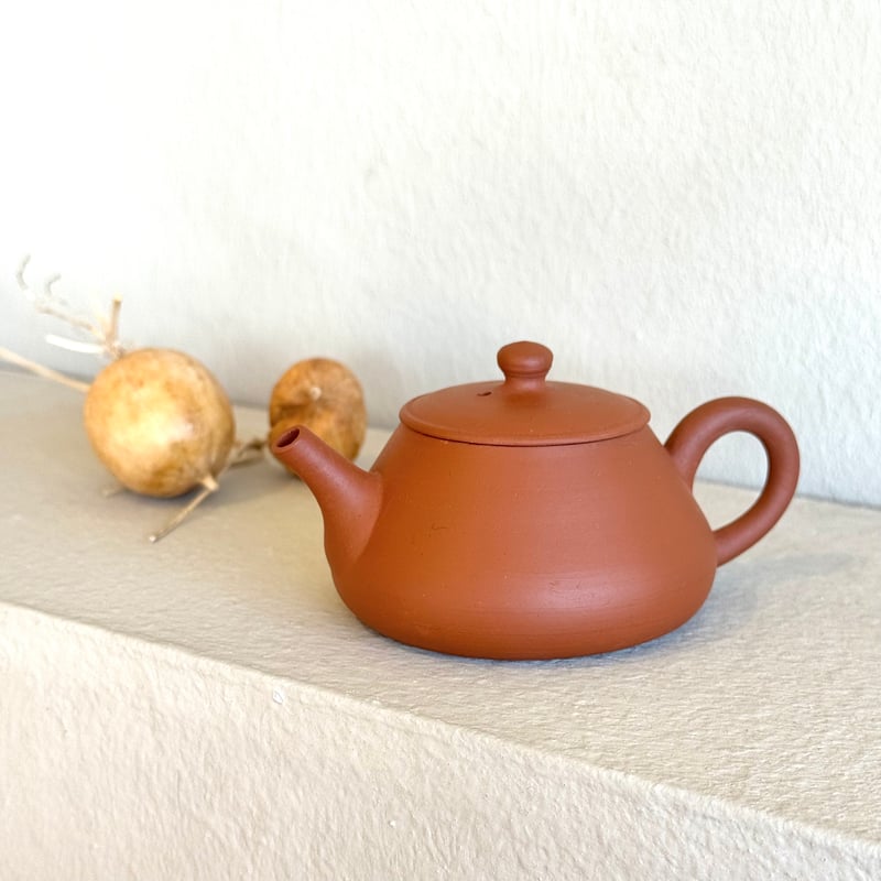 山田陶山 Tozan Yamada 朱泥 後手茶注 ST0964 | TOKONAME ISO