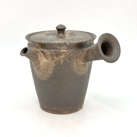 水野陽景 Yokei Mizuno 焼締藻掛け 末型茶注　ST0996