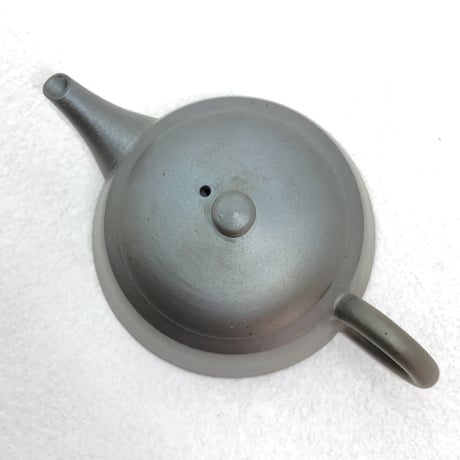 千葉光広 Mitsuhiro Chiba 黒 筒形 印籠蓋 後手急須　ST0573