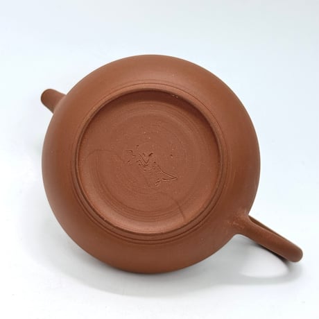 小北條 Kohokujo  朱泥 象嵌 印籠蓋 後手急須 　ST0875