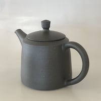 千葉光広 Mitsuhiro Chiba 黒 筒形 印籠蓋 後手急須　ST0005