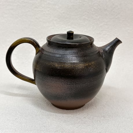 北條 Hokujo 黒窯変 茶注　ST0587