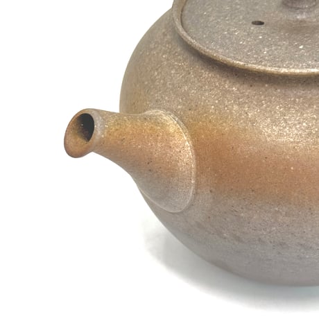 水野陽景 Yokei Mizuno  窯変 焼締 カメ型茶注 　ST1050