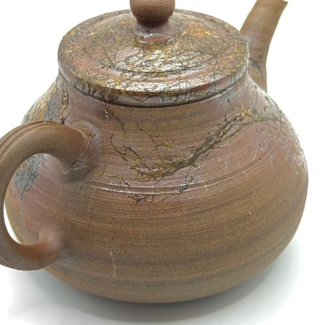 村越風月 Fugetsu Murakoshi 藻掛け茶銚 木箱入　ST0855