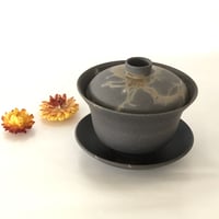 伊藤雅風 Gafu Ito 藻掛け 蓋碗 L 皿付　ST0010