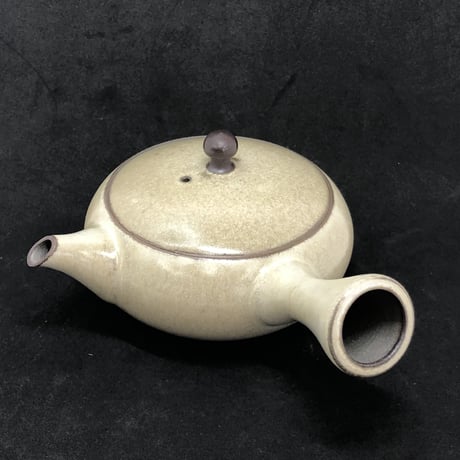 千葉光広 Mitsuhiro Chiba チタン釉  平丸急須　ST0574