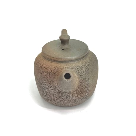 甚秋  伊藤成二  Jinshu  Seiji Ito  窯変 嵐絞り茶壺　ST1072