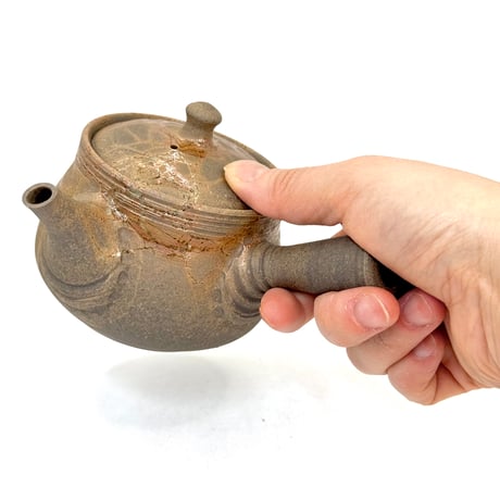 谷川仁 Hitoshi Tanikawa 炭化藻掛け 茶注　ST1038