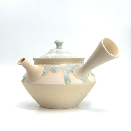 藤田德太 Tokuta Fujita 灰青磁 釜型 急須　ST0973